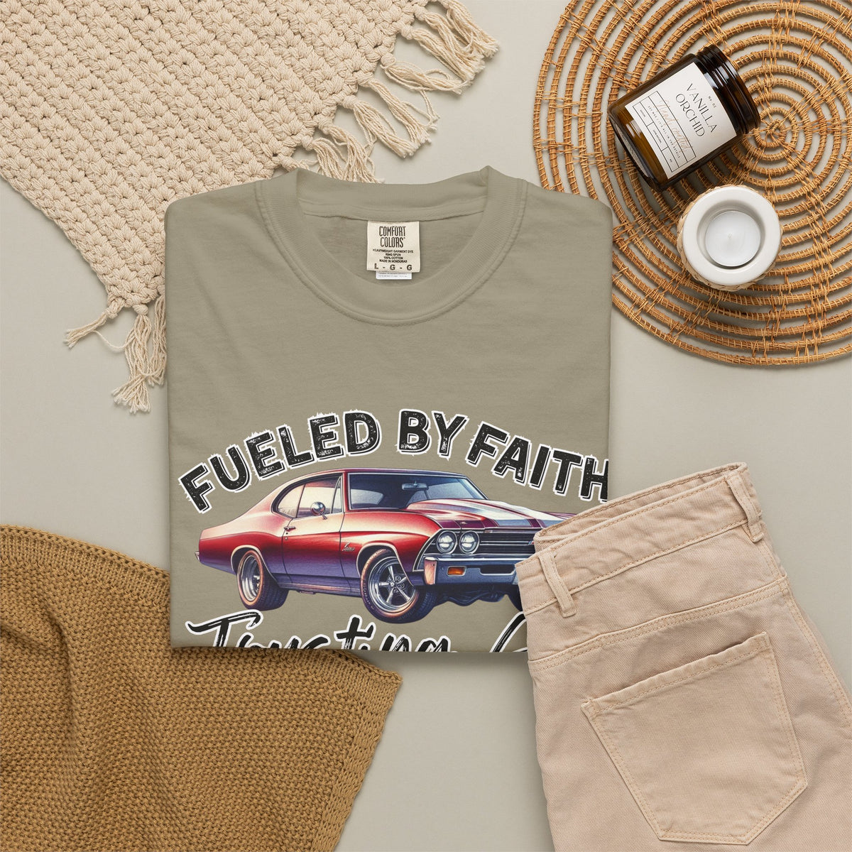 Fueled by Faith Chevelle T-Shirt Trusting God | Hebrews 11 | Comfort Colors®
