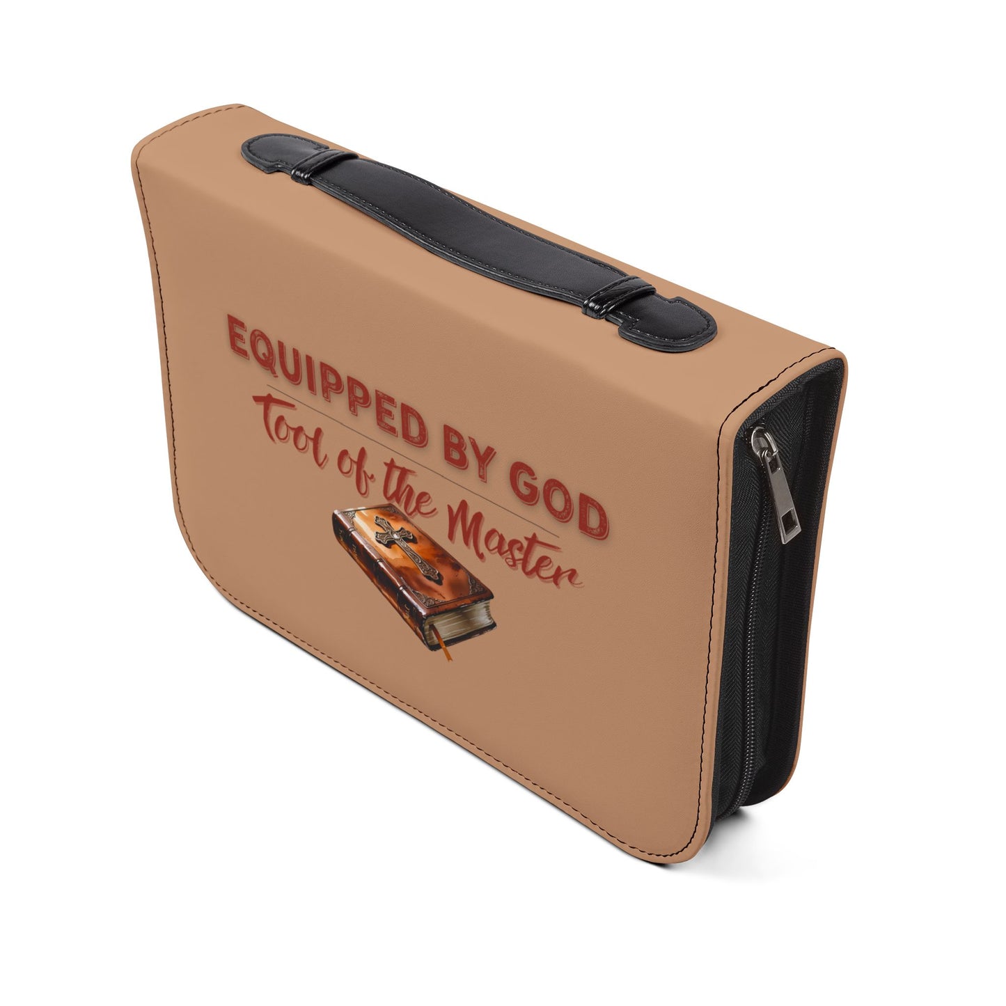 Christian Bible Cover – “Equipped by God” & “Different Tools, One Purpose” Scripture Case (1 Corinthians 12:5)