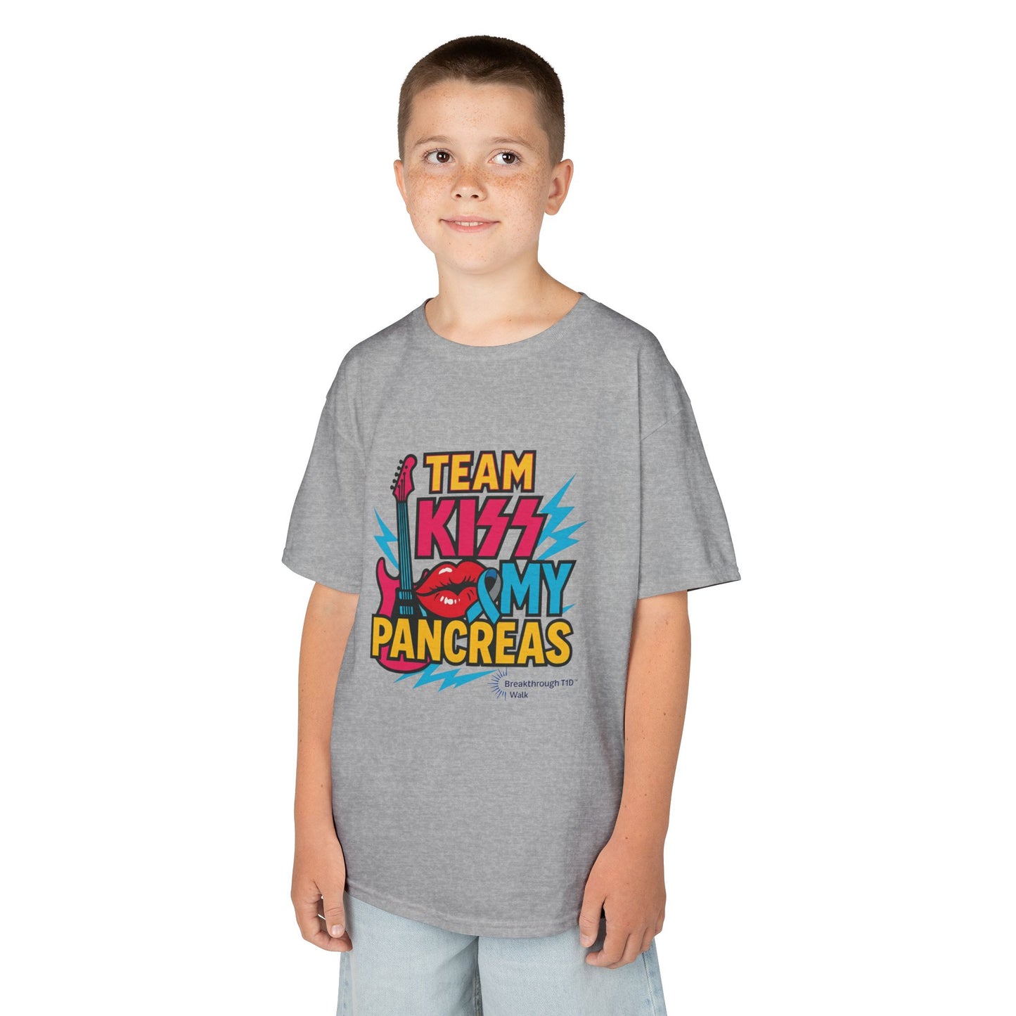 Team Kiss My Pancreas Youth Team Shirt - Breakthrough T1D Walk