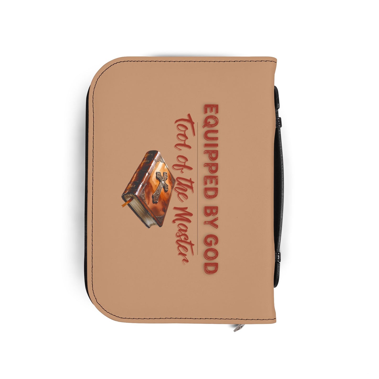 Christian Bible Cover – “Equipped by God” & “Different Tools, One Purpose” Scripture Case (1 Corinthians 12:5)
