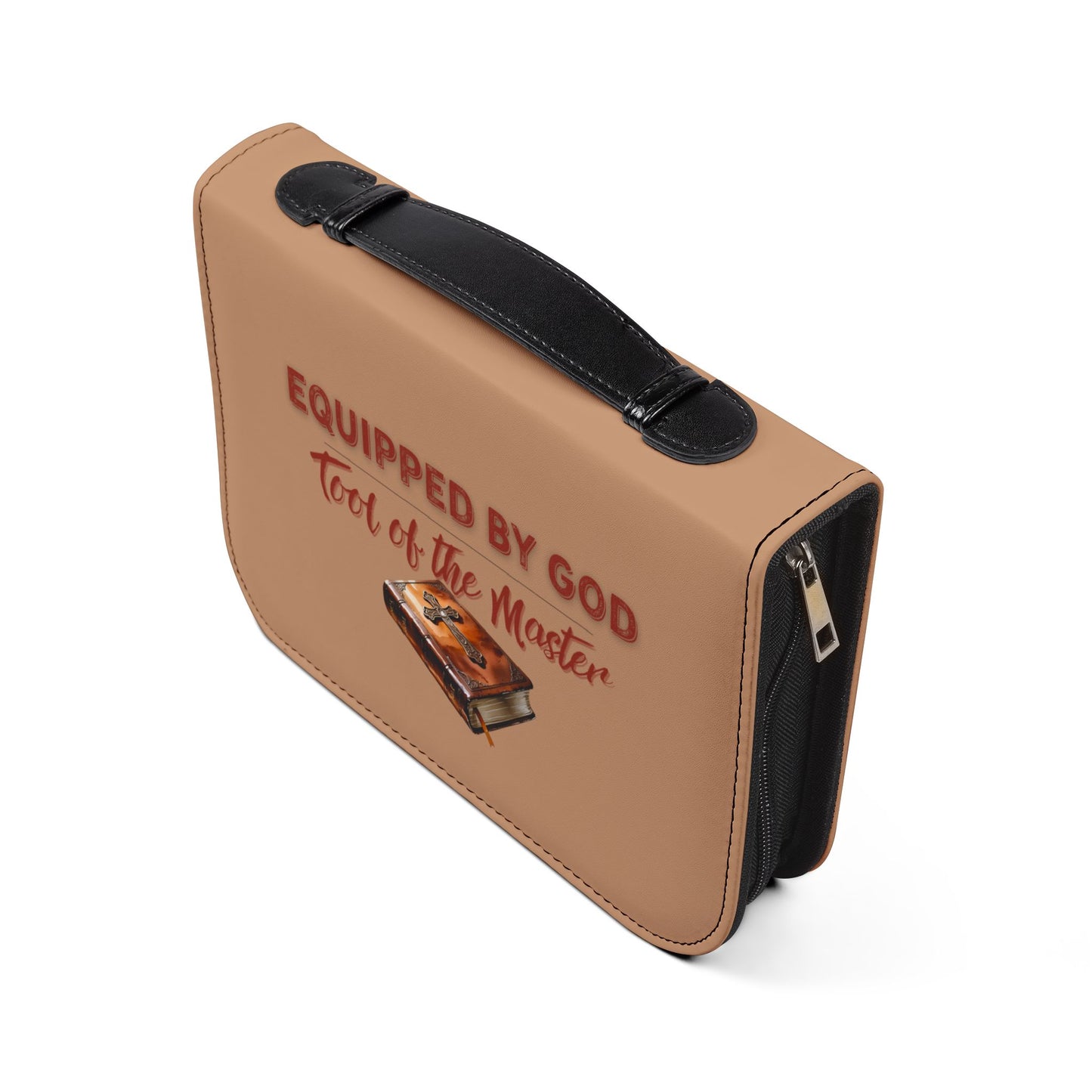 Christian Bible Cover – “Equipped by God” & “Different Tools, One Purpose” Scripture Case (1 Corinthians 12:5)