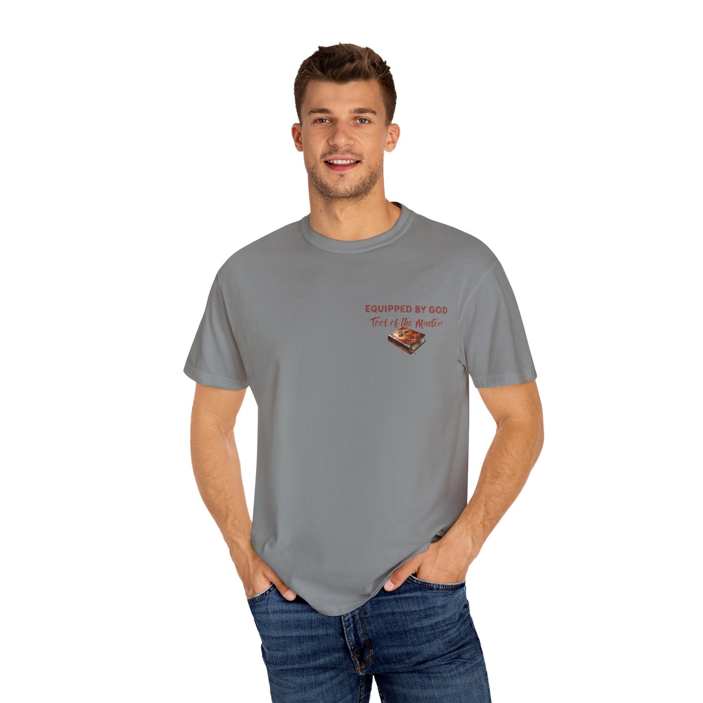 Comfort Colors Christian T-Shirt – “Different Tools, One Purpose” Bible Verse Tee (1 Corinthians 12:5)