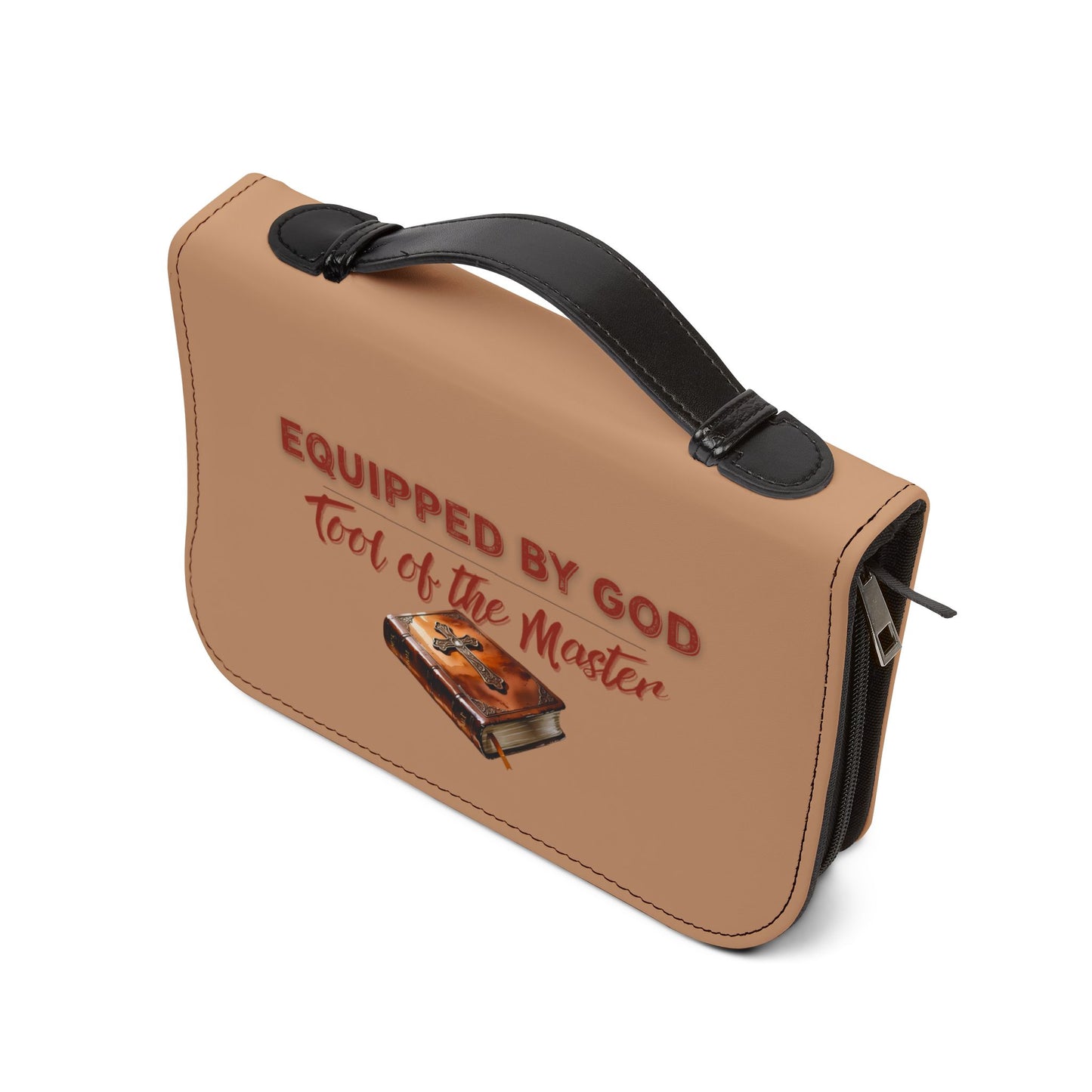Christian Bible Cover – “Equipped by God” & “Different Tools, One Purpose” Scripture Case (1 Corinthians 12:5)