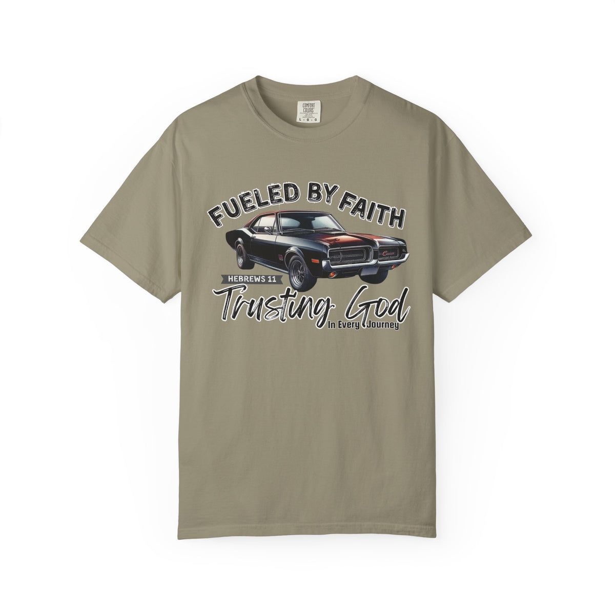 Fueled by Faith Mercury Cougar T-Shirt Trusting God | Hebrews 11 | Comfort Colors®