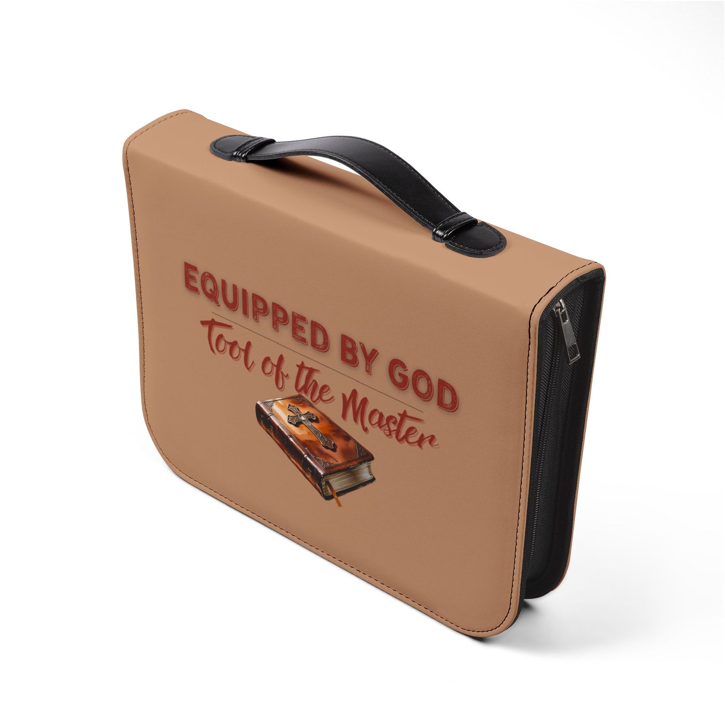 Christian Bible Cover – “Equipped by God” & “Different Tools, One Purpose” Scripture Case (1 Corinthians 12:5)