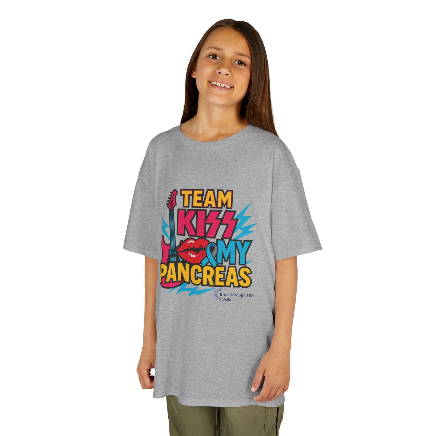 Team Kiss My Pancreas Youth Team Shirt - Breakthrough T1D Walk