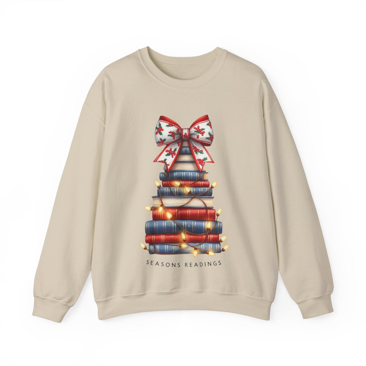 Seasons Readings Sweatshirt | Christmas Book Lover Gift | Cozy Holiday Reading Sweatshirt