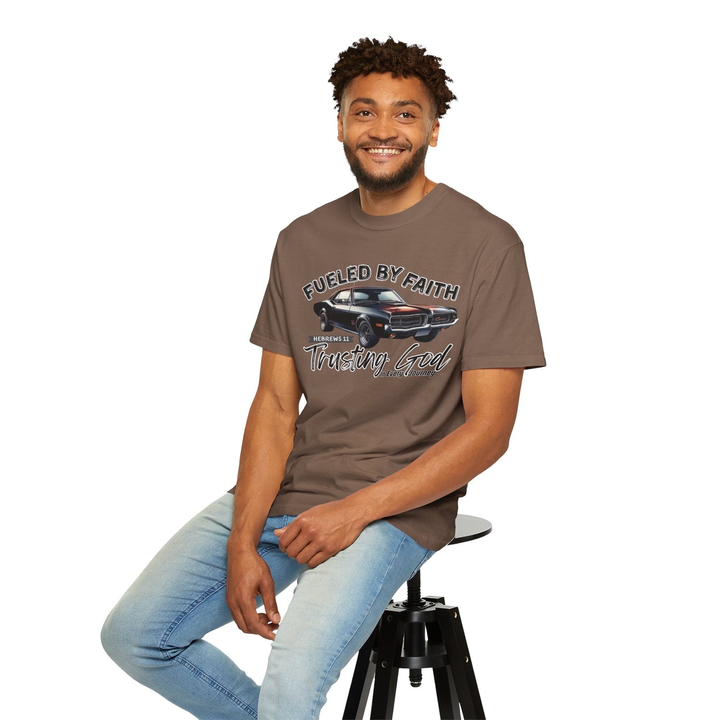 Fueled by Faith Mercury Cougar T-Shirt Trusting God | Hebrews 11 | Comfort Colors®