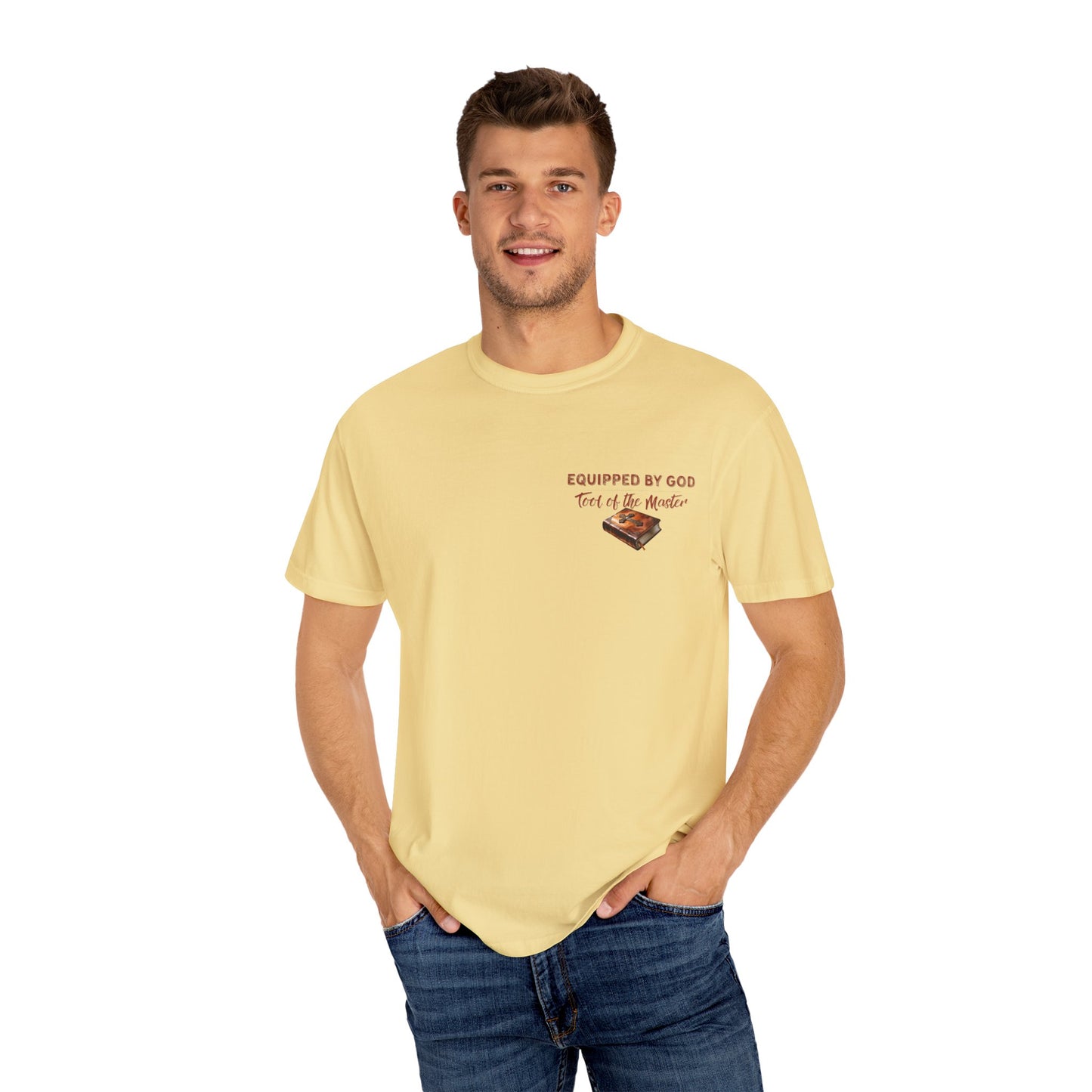Comfort Colors Christian T-Shirt – “Different Tools, One Purpose” Bible Verse Tee (1 Corinthians 12:5)