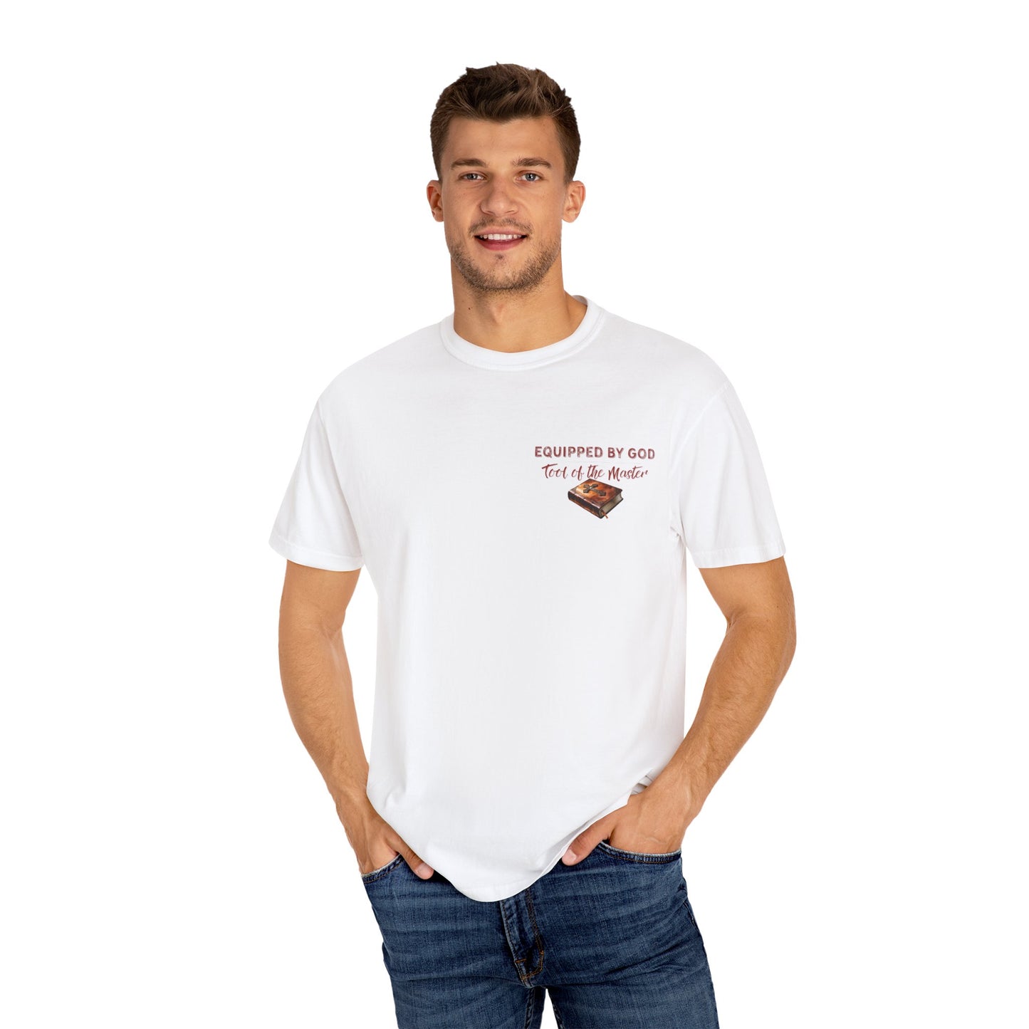 Comfort Colors Christian T-Shirt – “Different Tools, One Purpose” Bible Verse Tee (1 Corinthians 12:5)