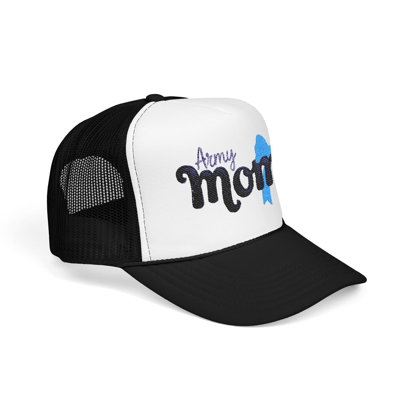 Army Mom Foam Trucker Hat (Embroidered) - Stylish Headwear for Special Occasions, Gift for Mother's Day, Veterans Day, Patriotic [...]