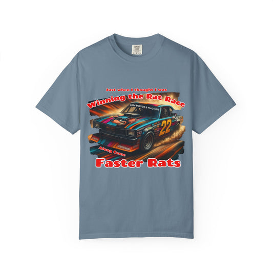 Faster Rats Racing T-Shirt | Vintage Car Tee, Unisex Gift, Racing Theme Apparel, Casual Wear, Motorsport Lover's Shirt