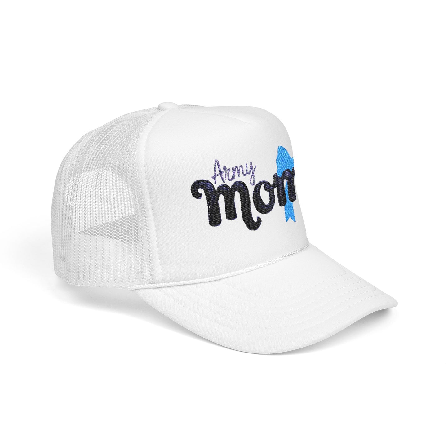 Army Mom Foam Trucker Hat (Embroidered) - Stylish Headwear for Special Occasions, Gift for Mother's Day, Veterans Day, Patriotic [...]