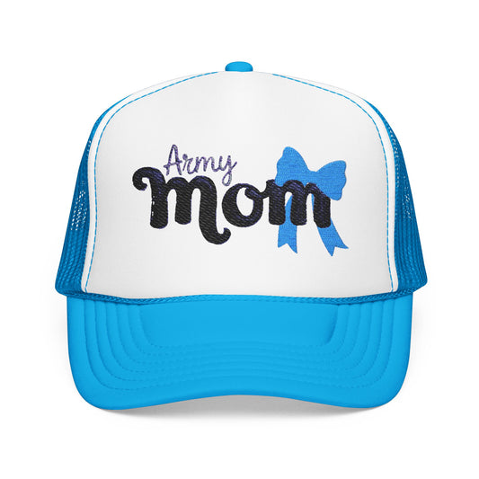 Army Mom Foam Trucker Hat (Embroidered) - Stylish Headwear for Special Occasions, Gift for Mother's Day, Veterans Day, Patriotic [...]