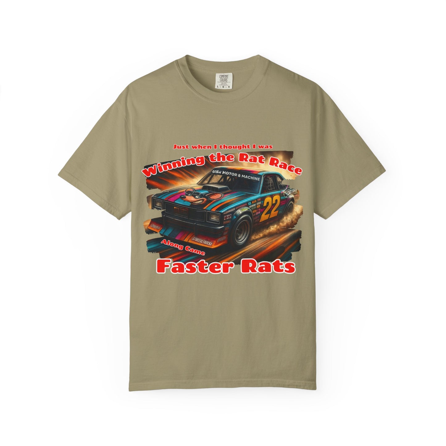 Faster Rats Racing T-Shirt | Vintage Car Tee, Unisex Gift, Racing Theme Apparel, Casual Wear, Motorsport Lover's Shirt