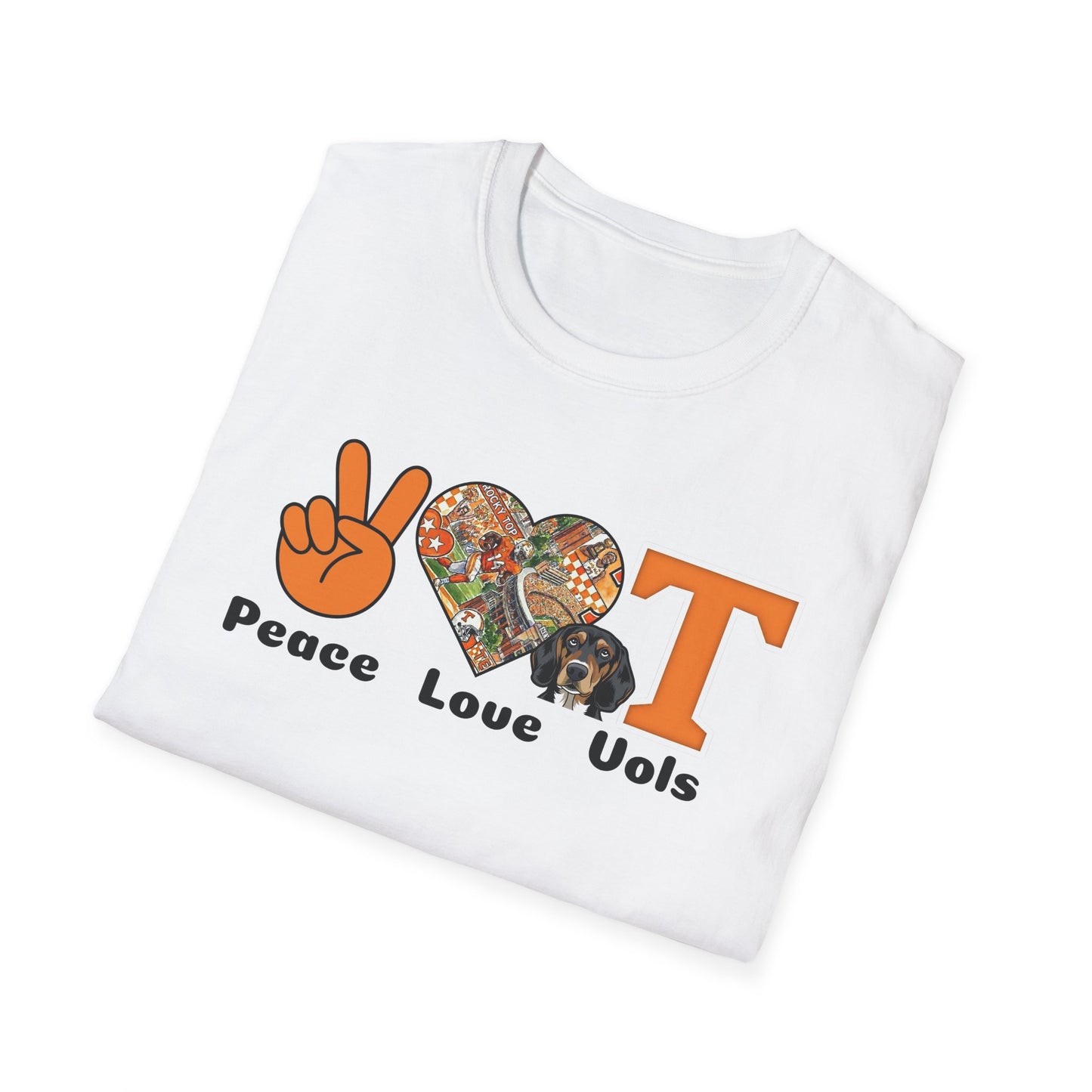 Peace Love Vols T-Shirt – Tennessee Volunteers Fan Tee