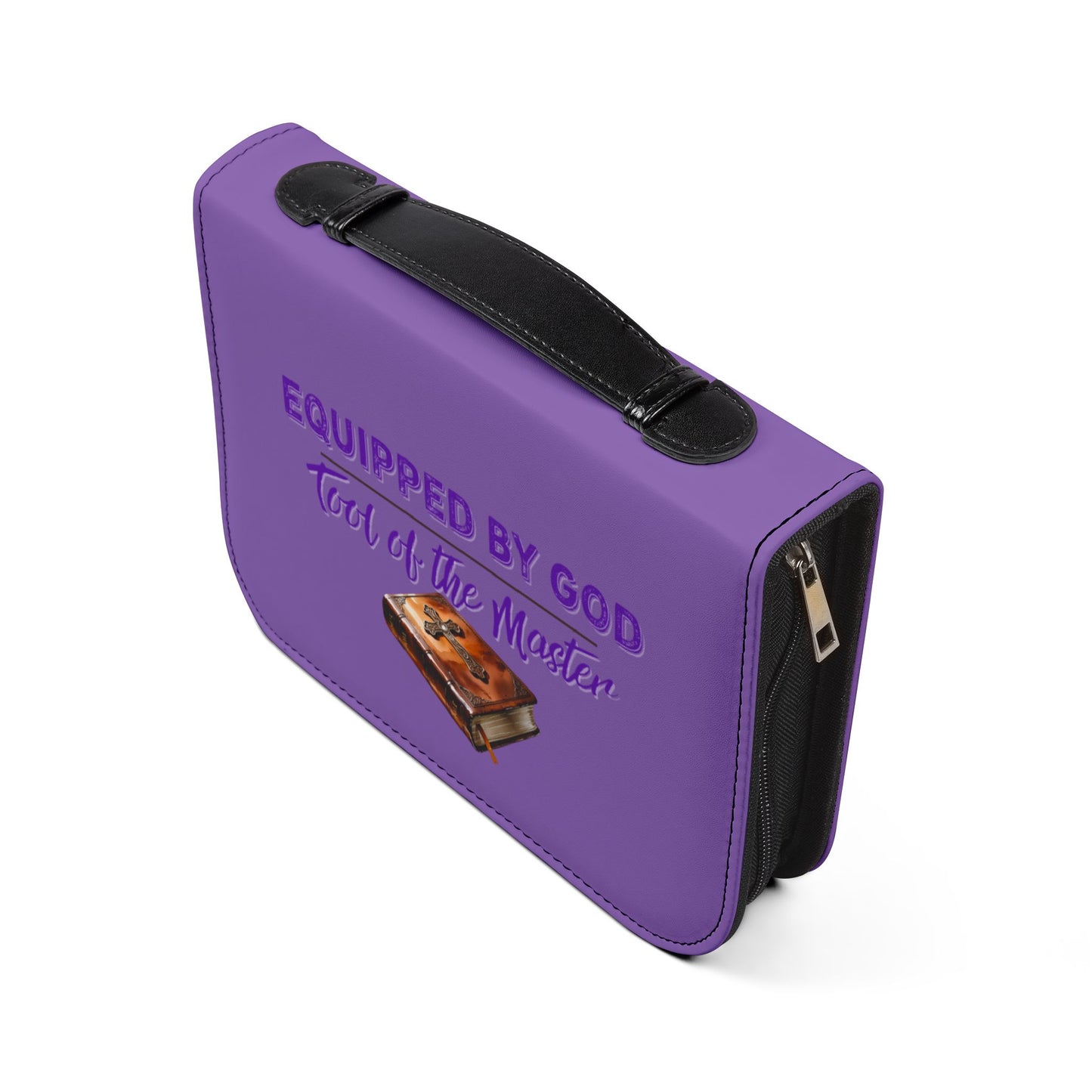 Christian Bible Cover – “Equipped by God” & “Different Tools, One Purpose” Scripture Case (1 Corinthians 12:5)