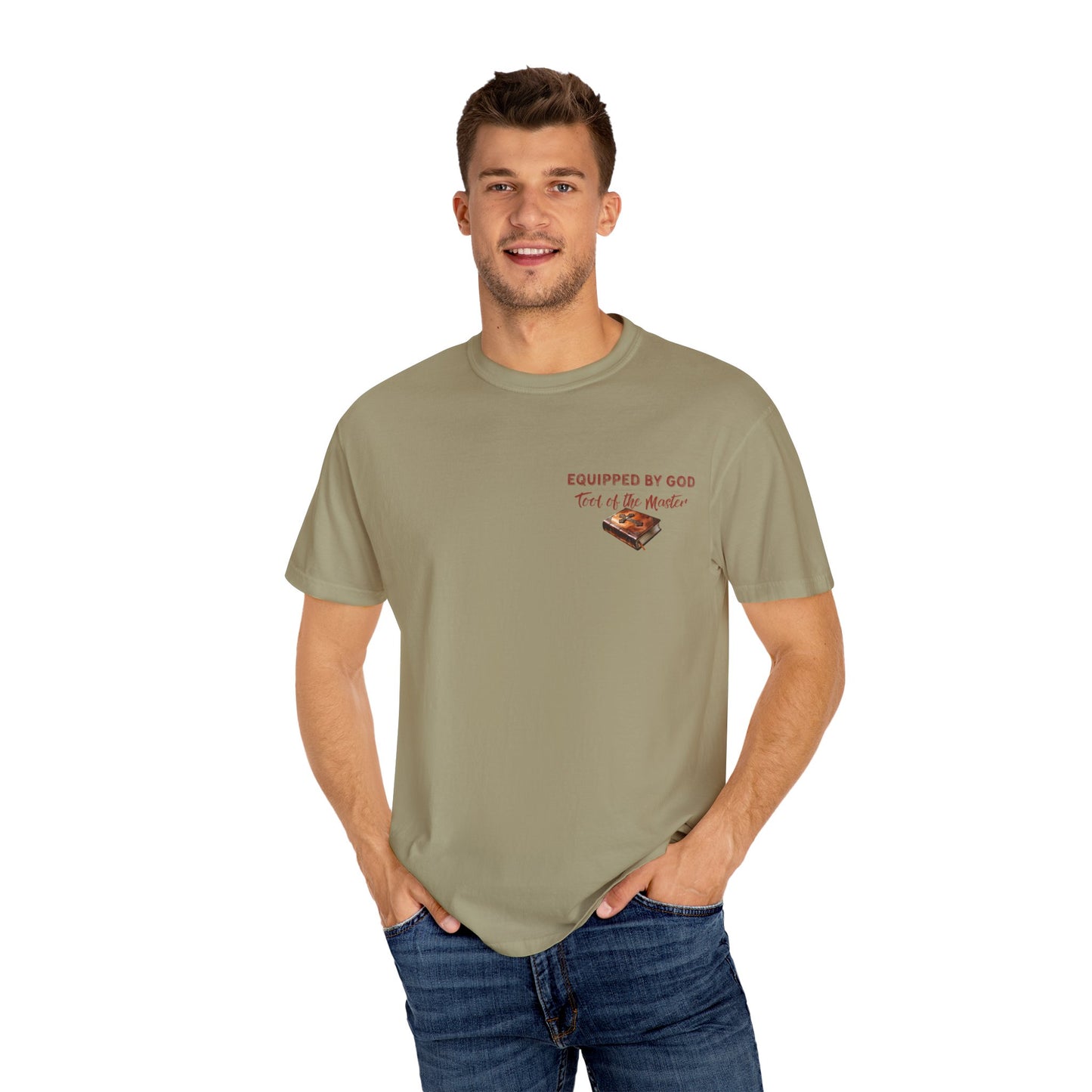 Comfort Colors Christian T-Shirt – “Different Tools, One Purpose” Bible Verse Tee (1 Corinthians 12:5)
