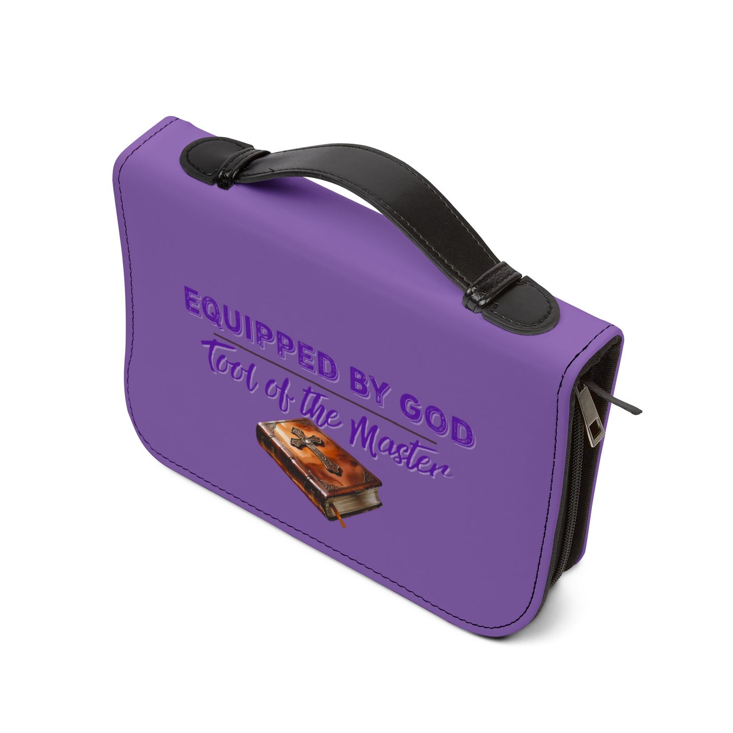 Christian Bible Cover – “Equipped by God” & “Different Tools, One Purpose” Scripture Case (1 Corinthians 12:5)