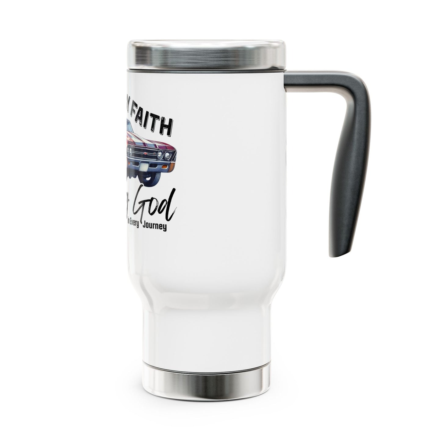 Faith Chevelle 14 oz Stainless Steel Travel Mug Hebrews 11 Christian Car Tumbler | Trusting God