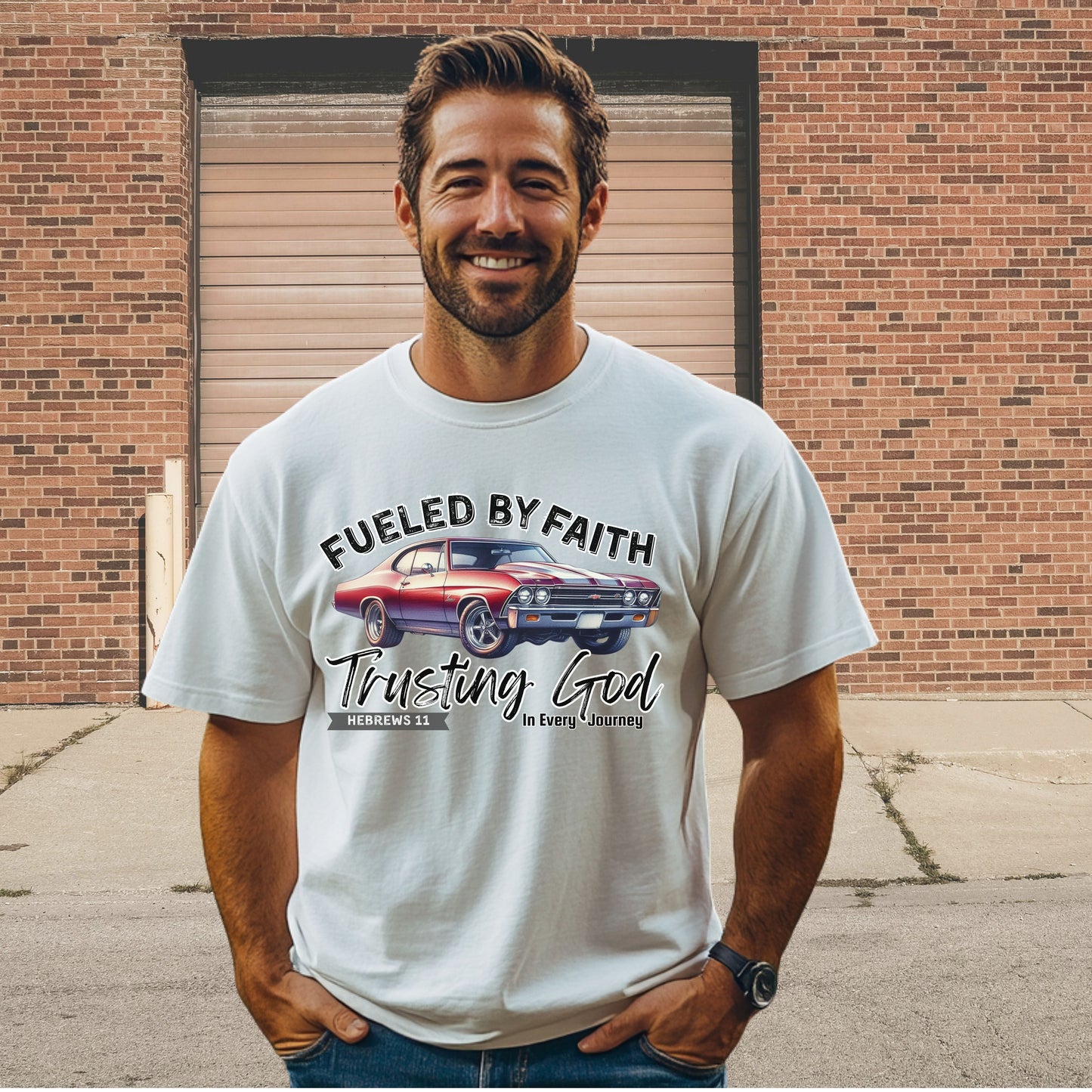 Fueled by Faith Chevelle T-Shirt Trusting God | Hebrews 11 | Comfort Colors®
