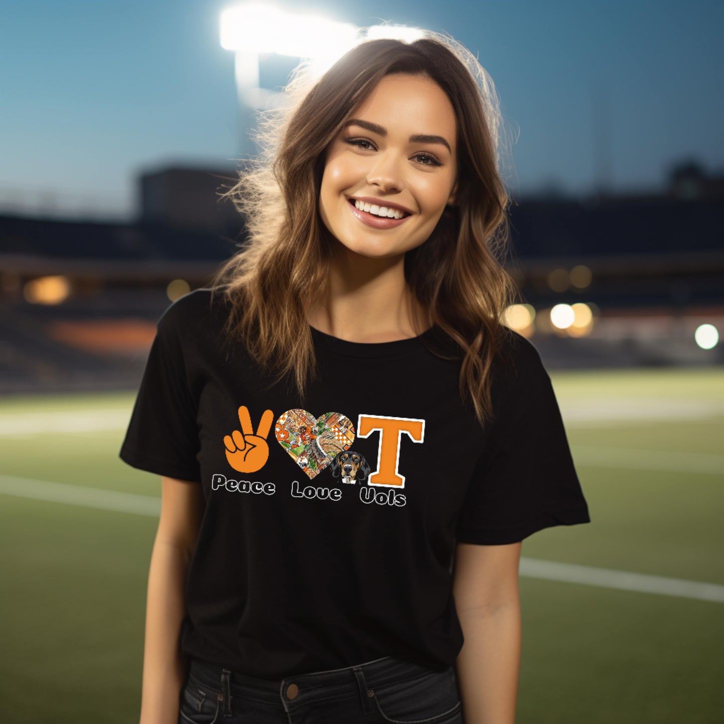 Peace Love Vols T-Shirt – Tennessee Volunteers Fan Tee