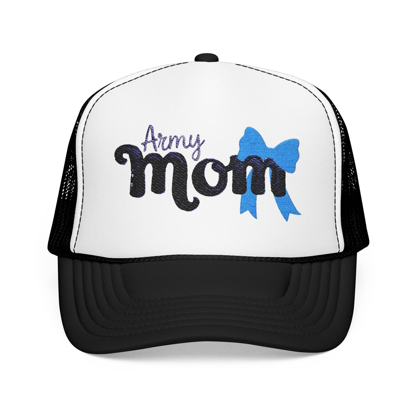 Army Mom Foam Trucker Hat (Embroidered) - Stylish Headwear for Special Occasions, Gift for Mother's Day, Veterans Day, Patriotic [...]