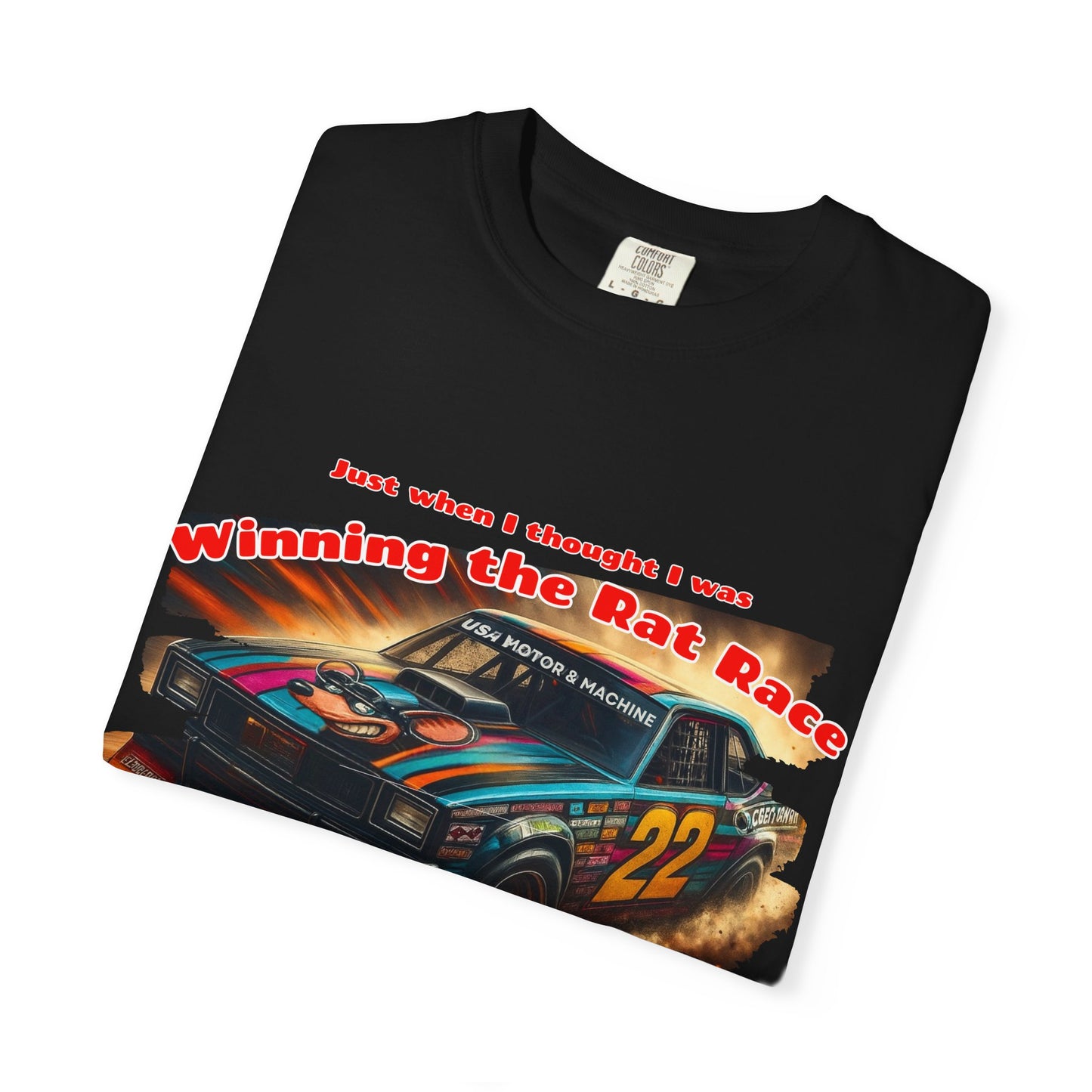 Faster Rats Racing T-Shirt | Vintage Car Tee, Unisex Gift, Racing Theme Apparel, Casual Wear, Motorsport Lover's Shirt