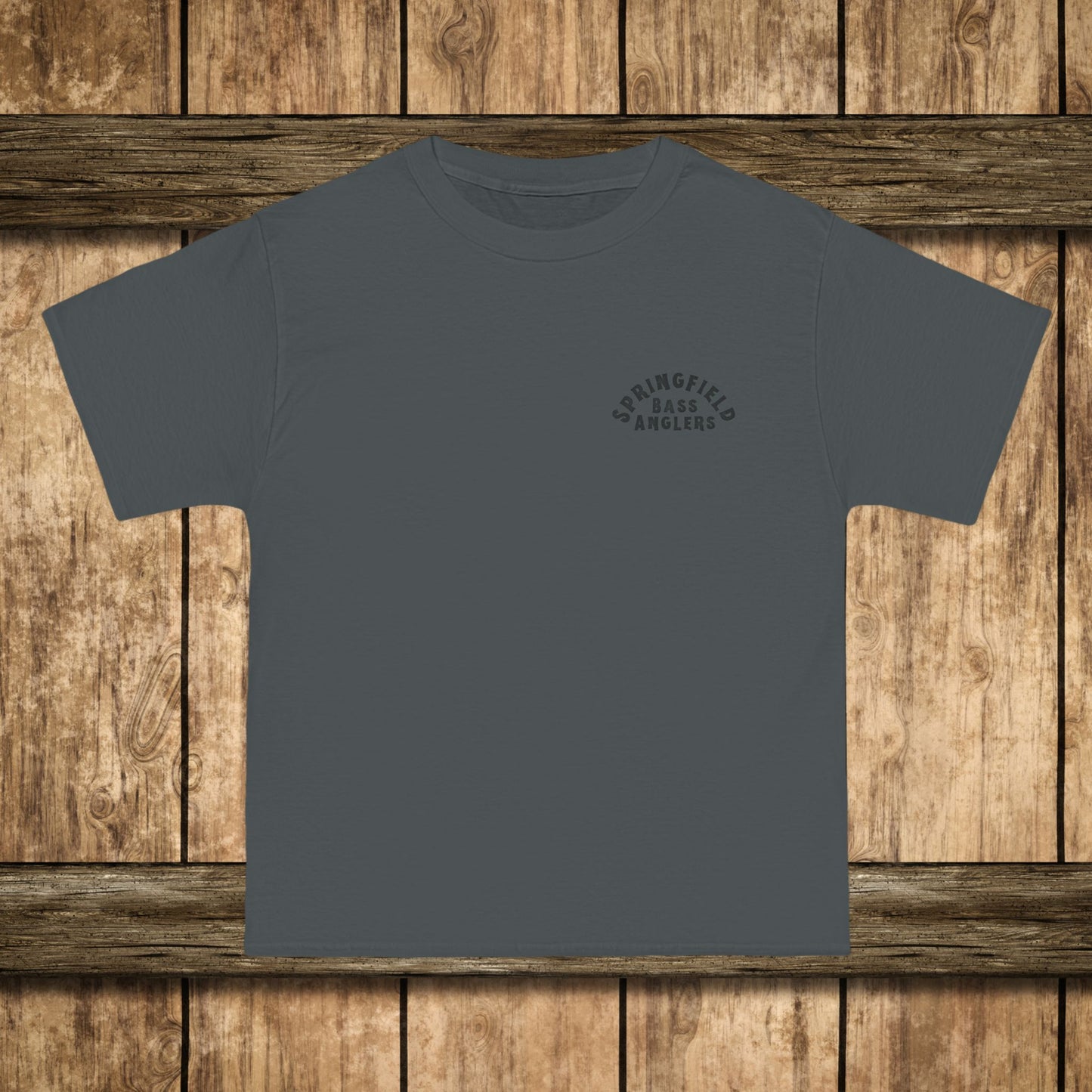 Springfield Bass Anglers T-Shirt - Hanes Patriotic Bass Fishing T-Shirt – American Flag Watercolor Fish Tee