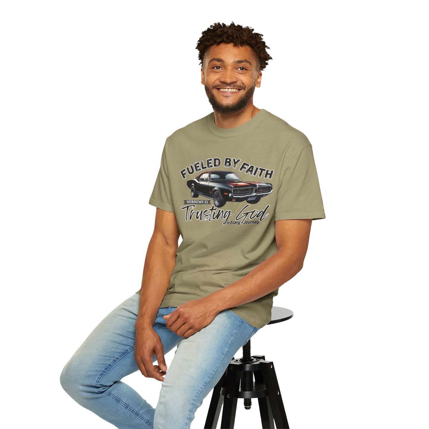 Fueled by Faith Mercury Cougar T-Shirt Trusting God | Hebrews 11 | Comfort Colors®