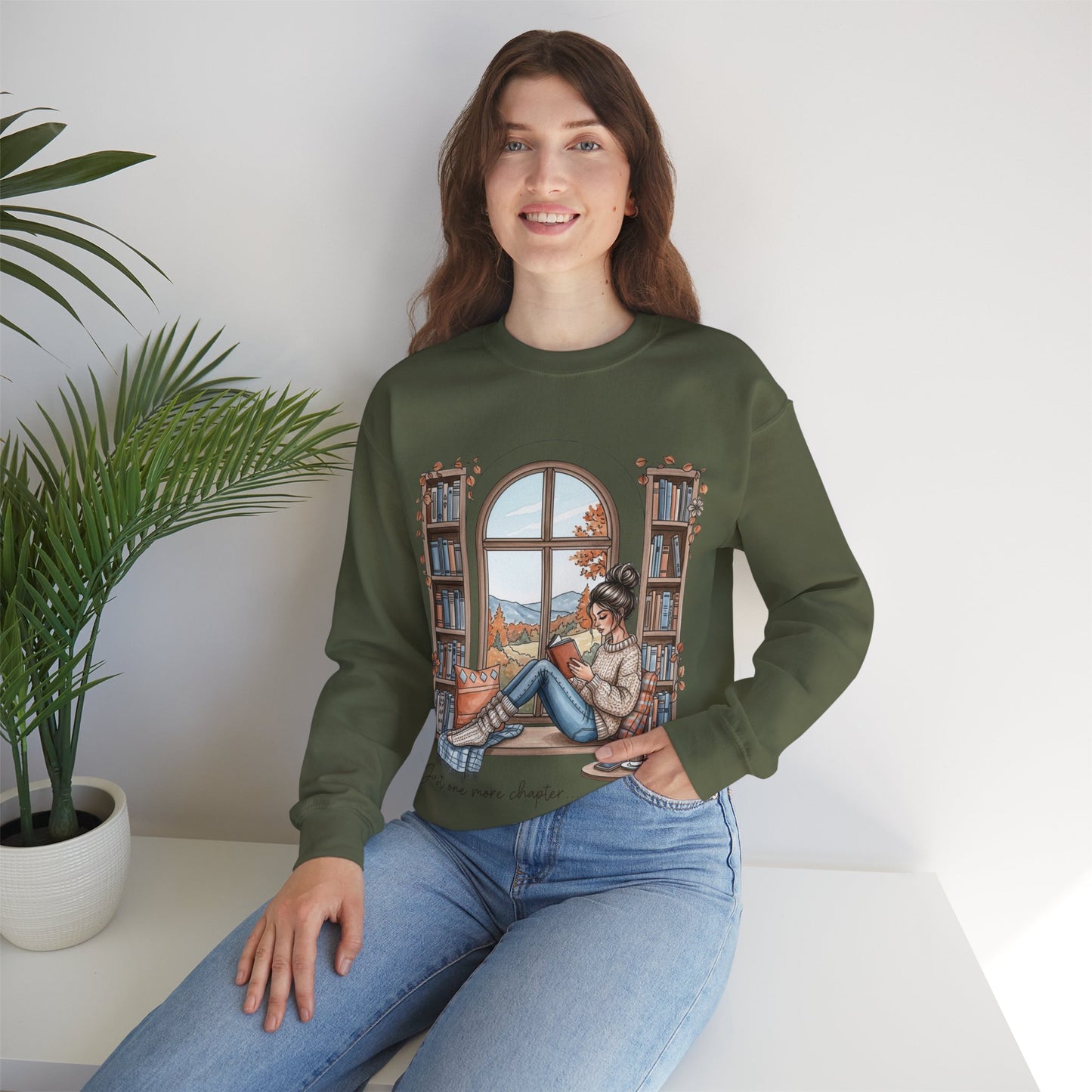 Cozy Book Nook Unisex Sweatshirt