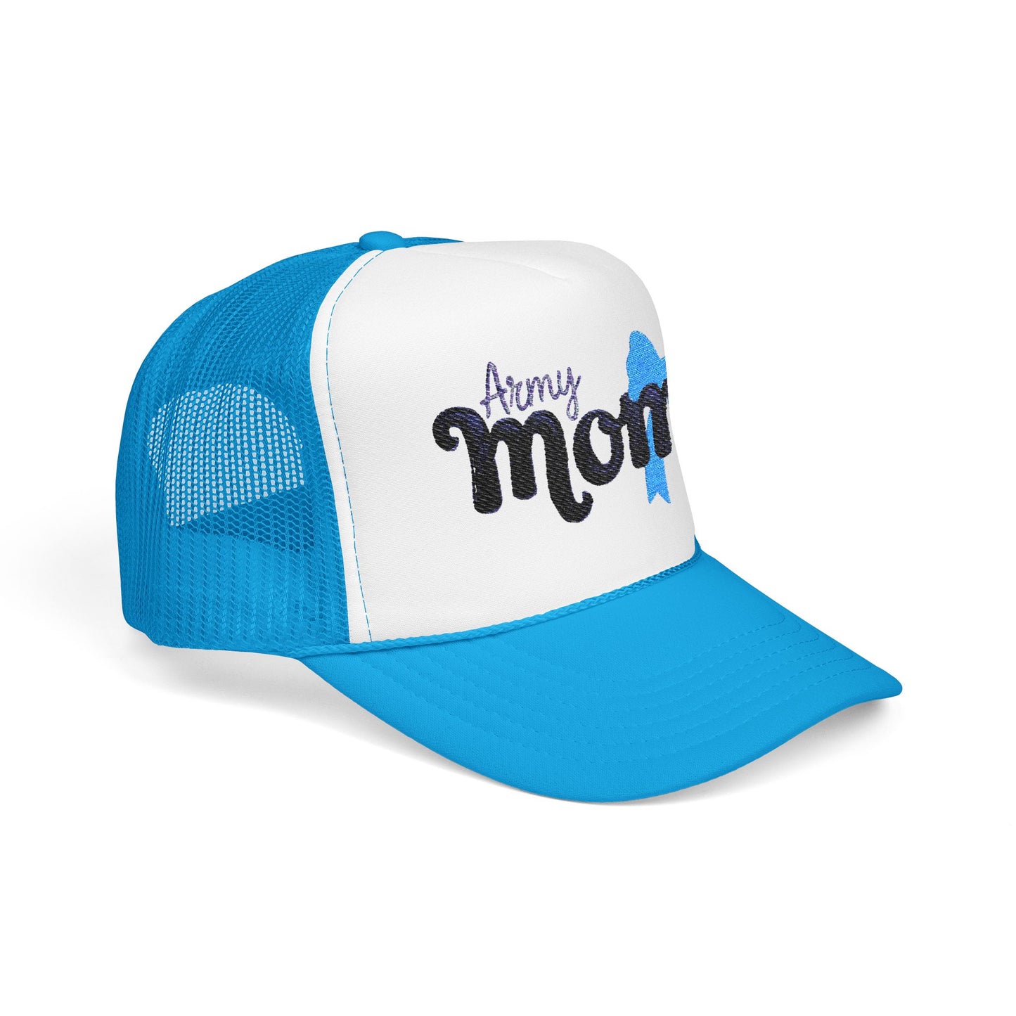 Army Mom Foam Trucker Hat (Embroidered) - Stylish Headwear for Special Occasions, Gift for Mother's Day, Veterans Day, Patriotic [...]