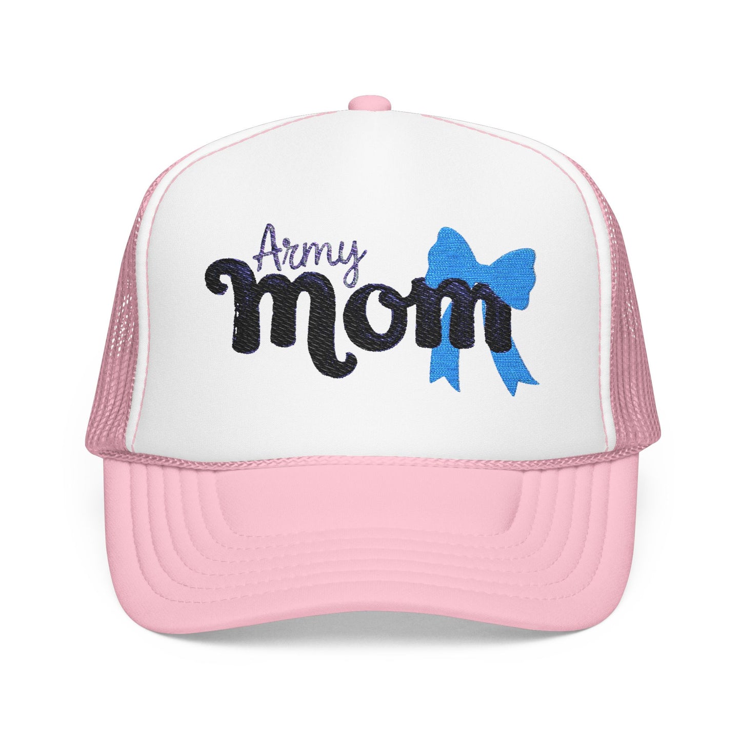 Army Mom Foam Trucker Hat (Embroidered) - Stylish Headwear for Special Occasions, Gift for Mother's Day, Veterans Day, Patriotic [...]