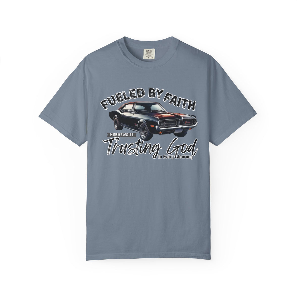 Fueled by Faith Mercury Cougar T-Shirt Trusting God | Hebrews 11 | Comfort Colors®