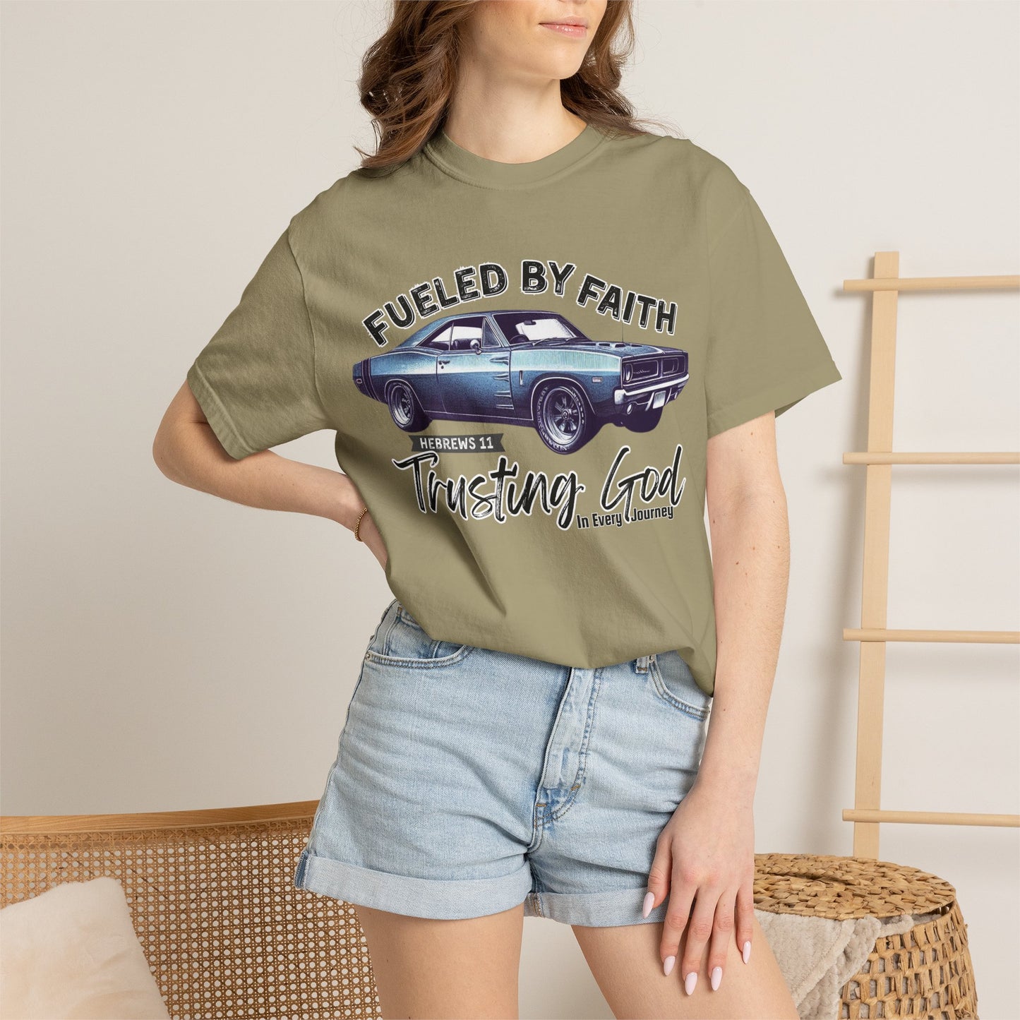 Fueled by Baracuda T-Shirt Trusting God | Hebrews 11 | Comfort Colors®