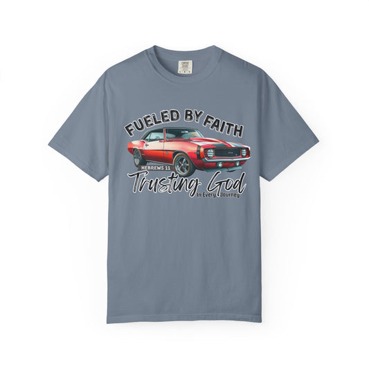Fueled by Faith Camaro T-Shirt Trusting God | Hebrews 11 | Comfort Colors®