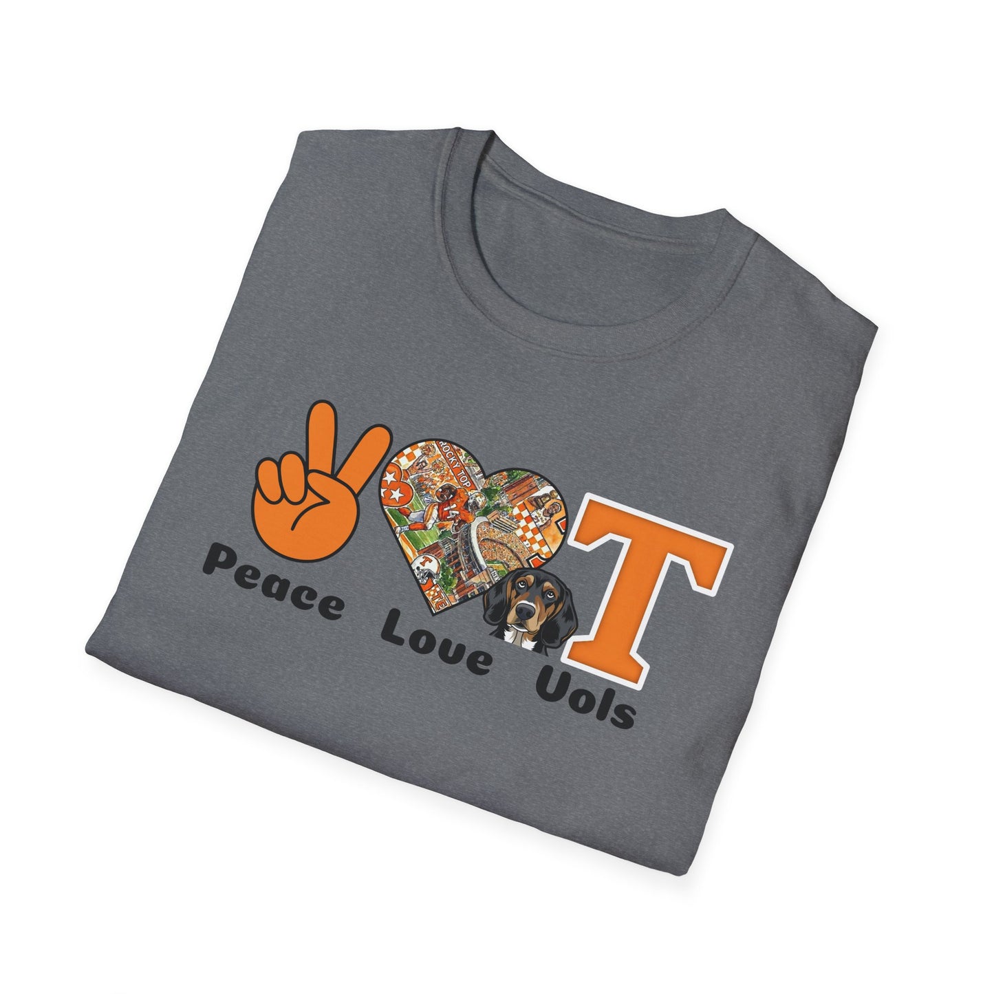 Peace Love Vols T-Shirt – Tennessee Volunteers Fan Tee