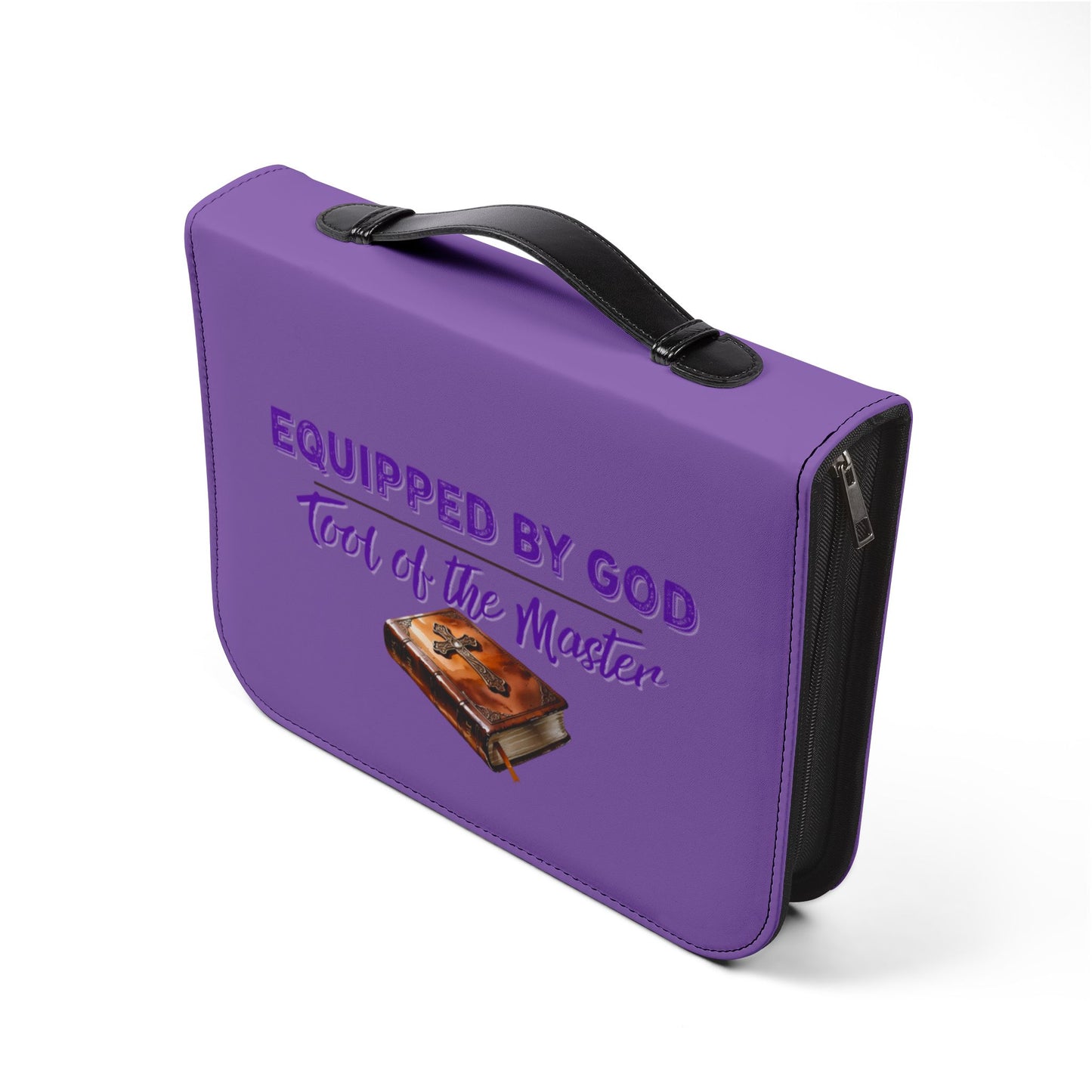 Christian Bible Cover – “Equipped by God” & “Different Tools, One Purpose” Scripture Case (1 Corinthians 12:5)