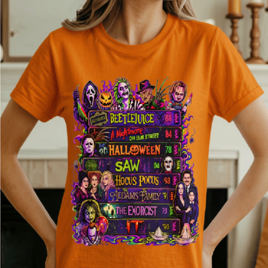 Retro Horror VHS Halloween T-Shirt | Vintage Movie Night Tee
