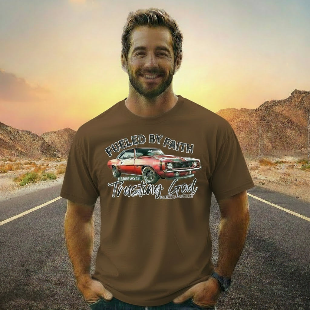Fueled by Faith Camaro T-Shirt Trusting God | Hebrews 11 | Comfort Colors®