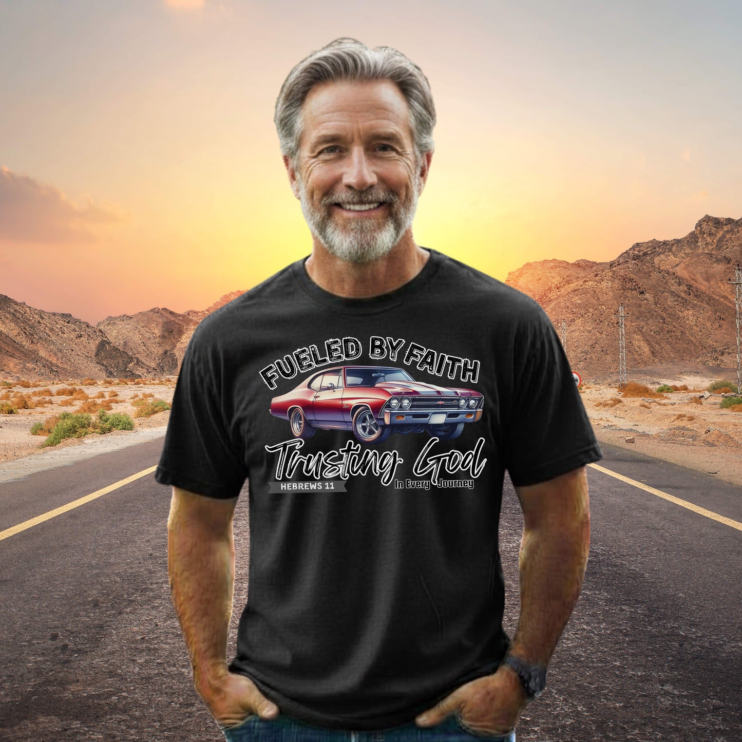 Fueled by Faith Chevelle T-Shirt Trusting God | Hebrews 11 | Comfort Colors®