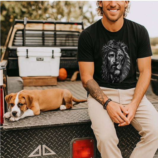 Lion of Judah Christian T-Shirt | Jesus Faith Graphic Tee
