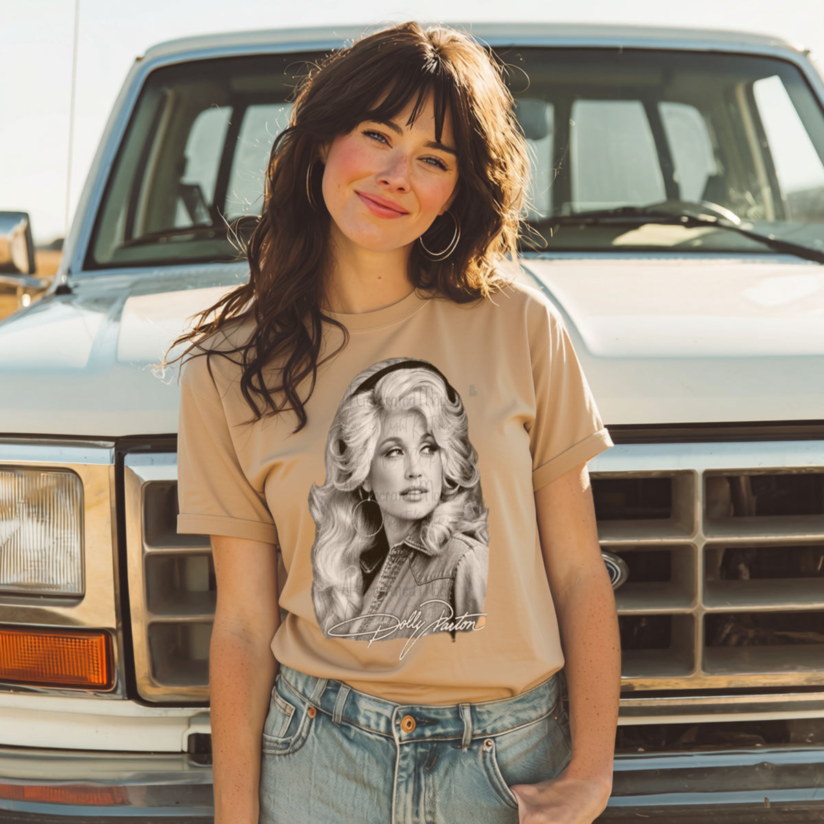 Country Music Queen Portrait T-Shirt | Southern Vintage Tee
