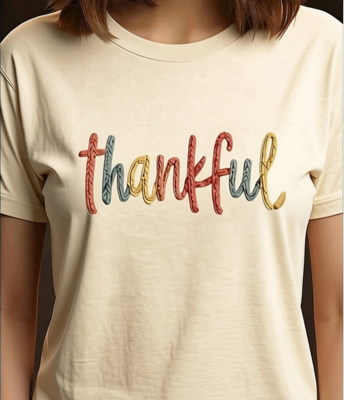 Thankful Fall T-Shirt | Simple Autumn Graphic Tee