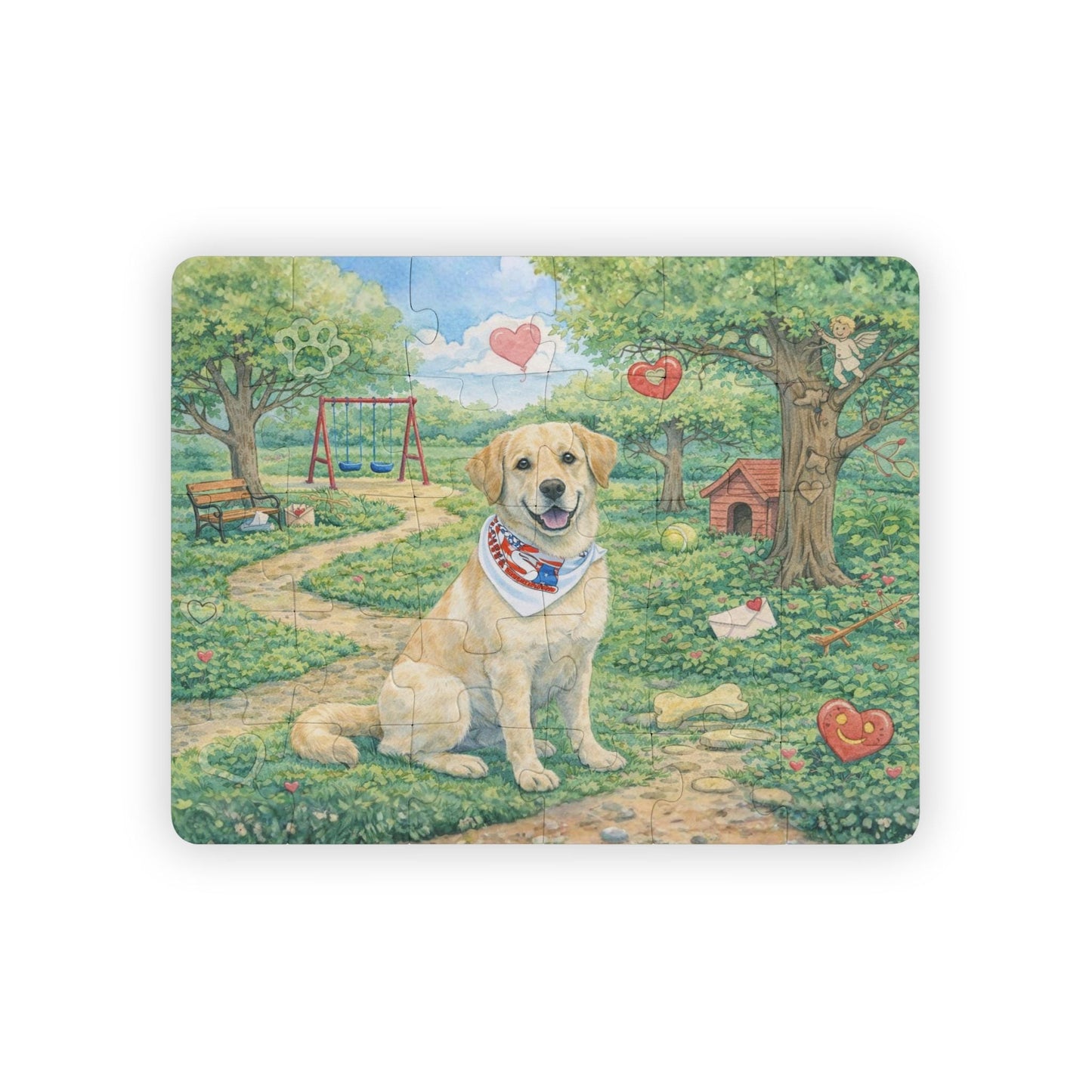 Dog I Spy Puzzle for Kids – 30 Piece Puppy Hidden Object Puzzle for Children Ages 4–10